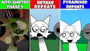 Sprunki Anti Shifted Phase 4 – Retake & Pyramixed All Repeat Fan Mod