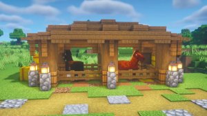 Minecraft: как построить конюшню