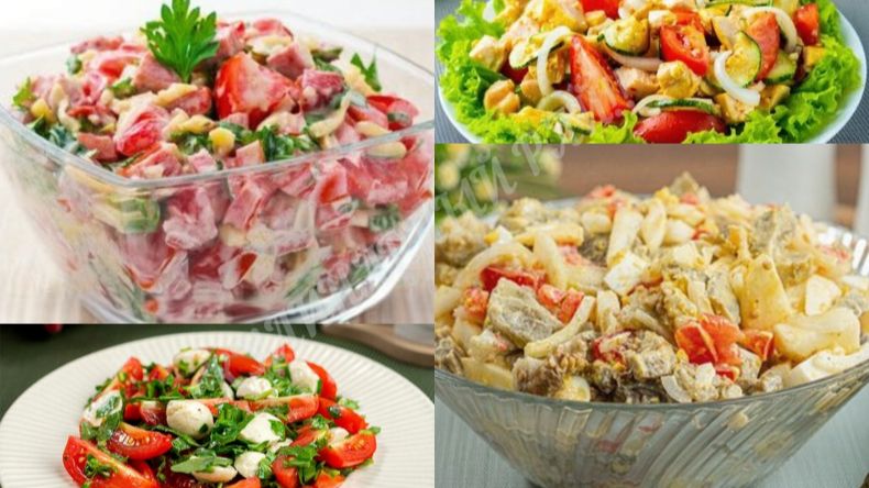 😍 Вкуснейшие салаты  с помидорами на любой случай_4 проверенных рецепта — просто и быстро!