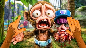 МАЛЕНЬКАЯ ОБЕЗЬЯНКА ОТОРВАЛА ГОЛОВУ КЛИЕНТУ ЗООПАРКА 🐵 в I Am Monkey VR