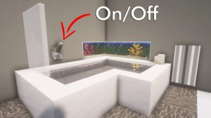 Minecraft: рабочий аквариум в ванне