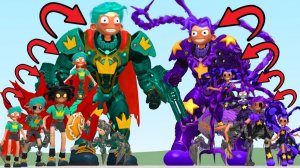 МЕХА Титан Рори ЛАВКЕЙП vs МЕХА Титана Лили Ловербрейдс из Poppy Playtime 5!