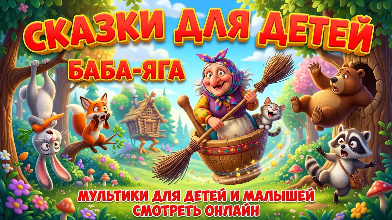 Сказки для детей Баба-яга — мультики для детей и малышей смотреть онлайн