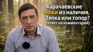 Карачаевские ножи из наличия - тяпка или топор? (ответ на комментарий)