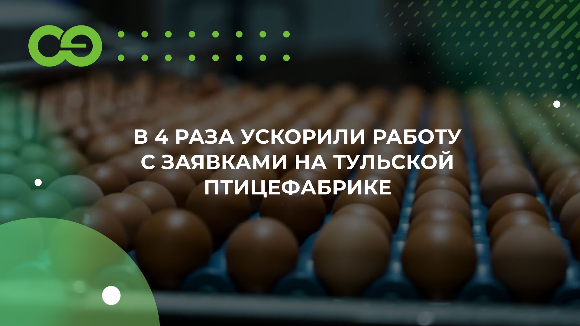 В 4 раза ускорили работу с заявками на Тульской птицефабрике