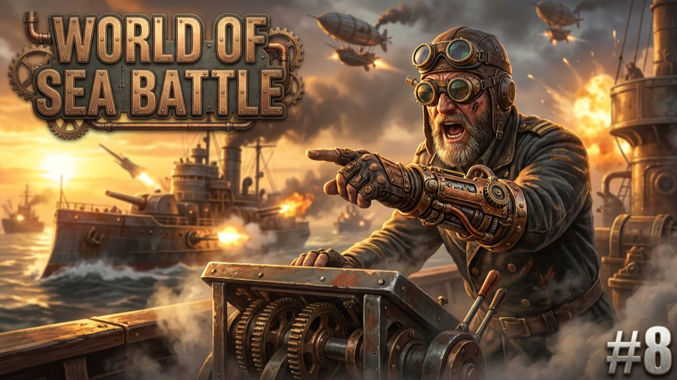 World of Sea Battle - БОРОЗДИМ ОКЕАН🕹СТРИМ #8