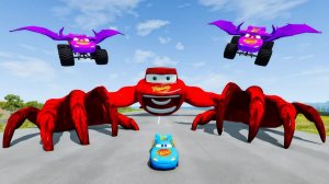 ЭПИЧНЫЙ ПОБЕГ ОТ ЗОМБИ ПОЖИРАТЕЛЯ МОЛНИИ МАККУИНА | ЛЕНТЫ МАККУИНА | BEAMNG.DRIVE
