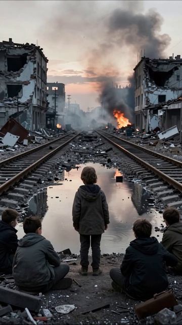 Разрушенные мечты: надежда умирает на заброшенной станции #печаль #война