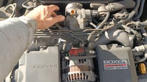 Z992 Двигатель Subaru Legacy BH5-121639 EJ20 — работа двигателя