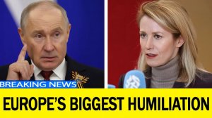Russia has defeated the European Union Kaja Kallas admits it, Brussels is in chaos!