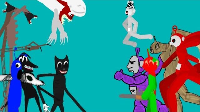 Trevor Henderson Team VS Slendytubbies Team (DC2) смотреть онлайн
