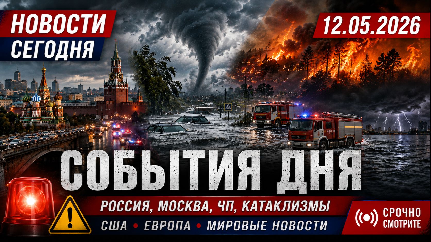 НОВОСТИ СЕГОДНЯ_ 12.05.2026 - Россия, Москва, ЧП, Катаклизмы, События Дня, США_ Европа