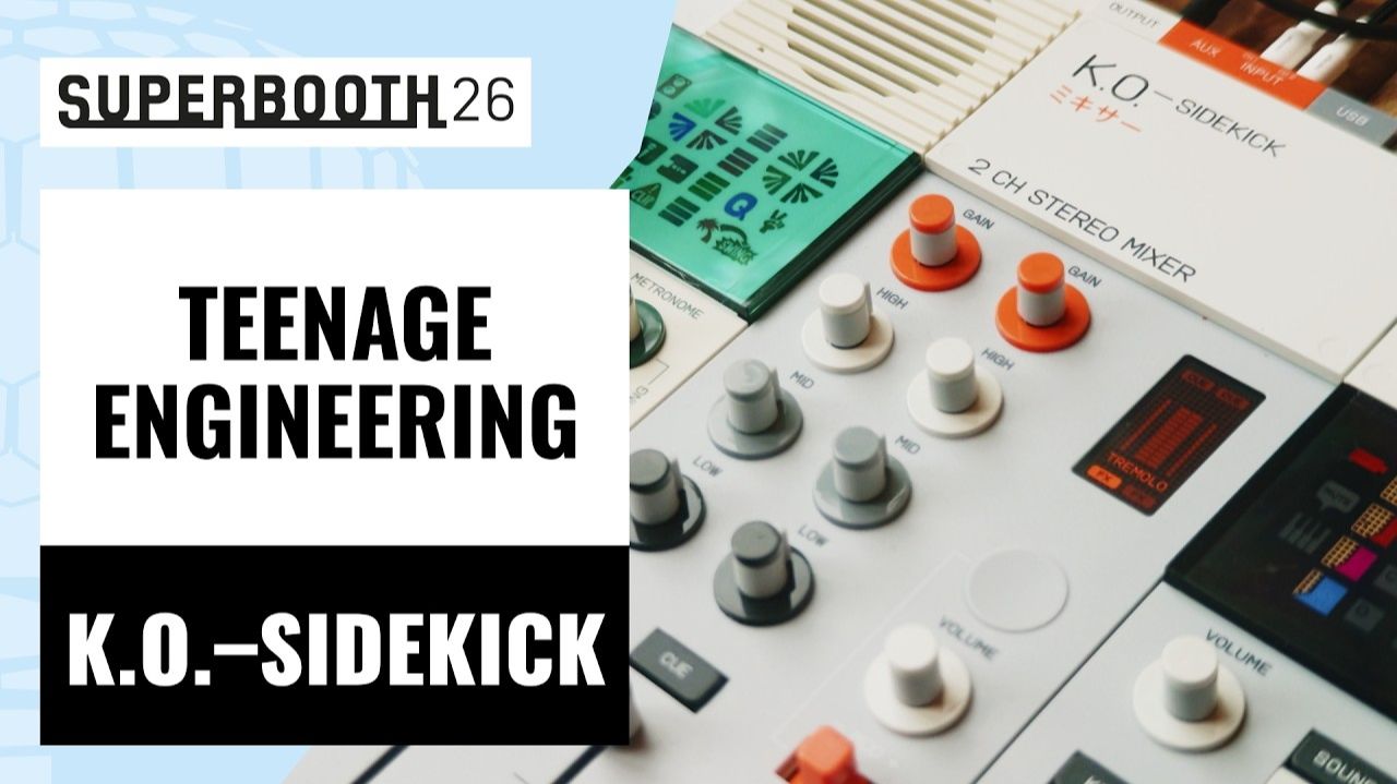 Teenage Engineering EP-136 K.O. Sidekick | Superbooth 2026