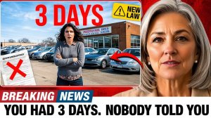 STOP — Before You Sign At Any Used Car Lot — New Law Just Gave You 3 Days To Walk Away