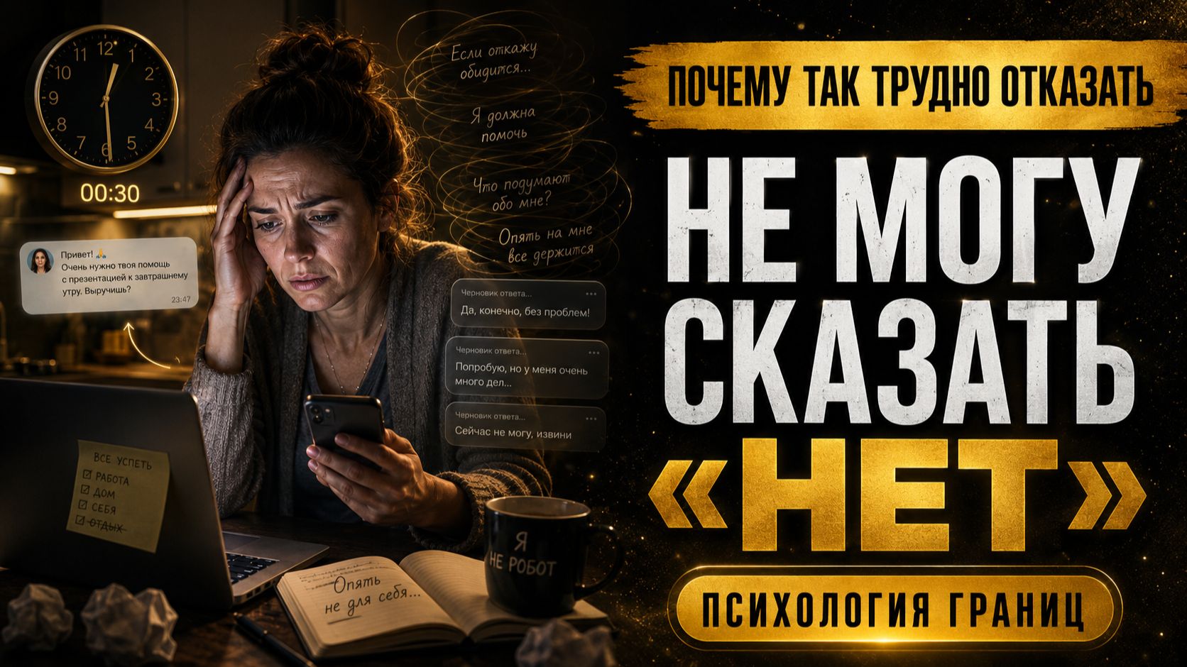 Почему так трудно сказать нет? Психология границ, отказа и внутреннего разрешения выбирать себя