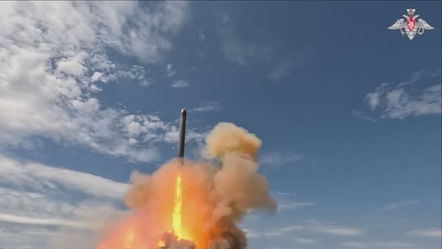Проведение испытаний военной ракеты«Сармат», 12 мая 2026 года
