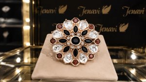 Брошь Балсан, (Позолота. Кристалл Swаrоvski) «Jenavi», К3-013,