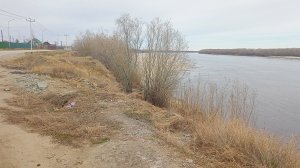 12-05-2026 обстановка на протоке р. Лена в пригороде Якутска. Ледоход приближается,осталось 500 км.