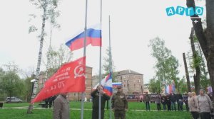 В сквере воинской славы состоялась церемония установки флагштоков в память о погибших в зоне СВО
