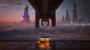 East Verge ▲ Sci-Fi City Ambience ｜ Distant Urban Sounds & Soothing Ambient Music ｜