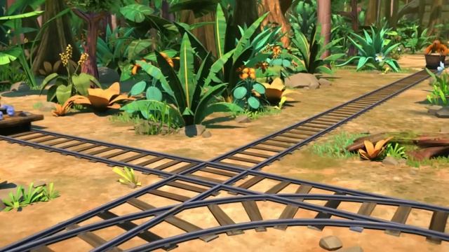 🚆 Train de la jungle  🐻🐹 Grizzy & les Lemmings _ Cartoon