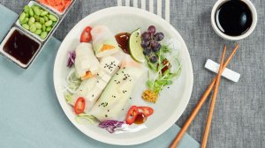 Спринг-роллы с рисовой бумагой