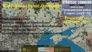 [Strategic Command: WWI] Гражданская война в России. 2 серия (ход 8 - 20)