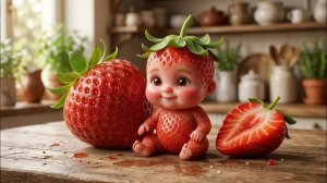 Милые или жуткие？ Крошечные фруктовые малыши с искусственным интеллектом в бассейне 🍉 🍓 АСМР
