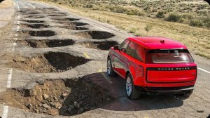 Автомобили против глубоких выбоин соревнуются в BeamNG Drive!