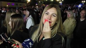 Вечерняя атмосфера на главной площади Мозыря
