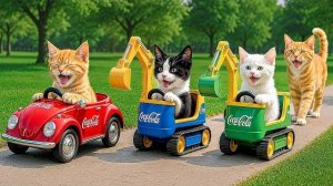 Мама кошка отделяет меха на ферме и делает Тигровую шляпу для котят дома 🐾 🎩 🐯