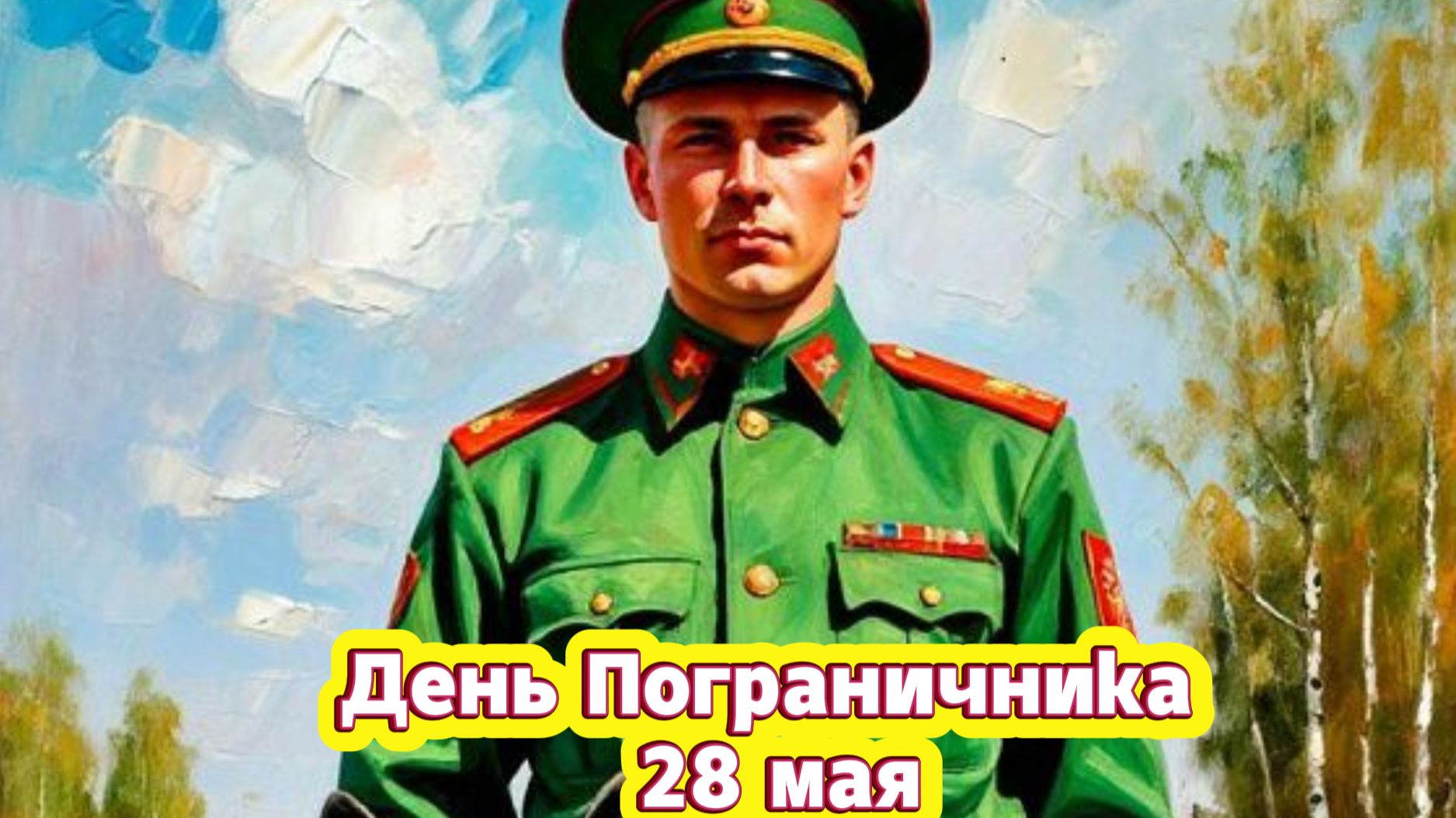 С Днём пограничника: музыкальное поздравление и открытка | Домохозяйка