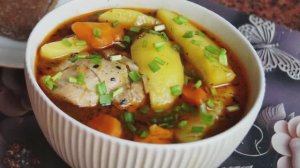 🍖🍛 Аромат на весь дом: Томленое рагу с чесноком и базиликом