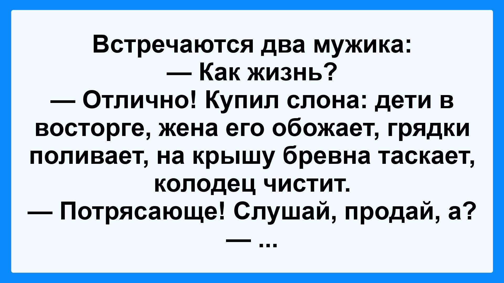 Мужик купил слона... Подборка Пикантных, Остреньких, Жизненных Анекдотов! Юмор! Смех! Позитив!