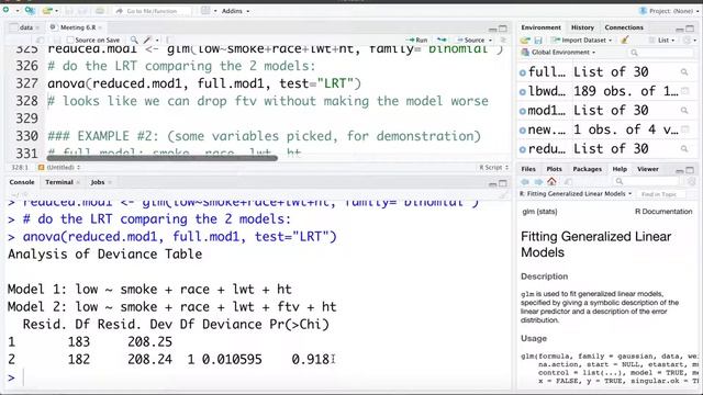 6.6 Likelihood Ratio Test (LRT) in R смотреть онлайн