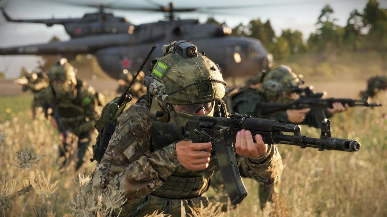 Сбиваю десантный вертолет Arma Reforger