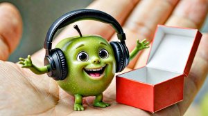 Живые маленькие фрукты открывают подарки 🍎😊 Невероятно приятная ИИ-анимация как Мультики!