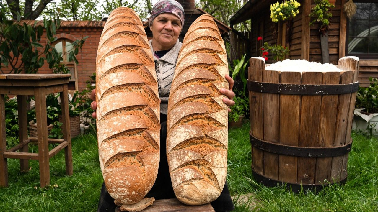 Гигантский Деревенский Хлеб – Турецкий Хлеб Balina 🌿🍞