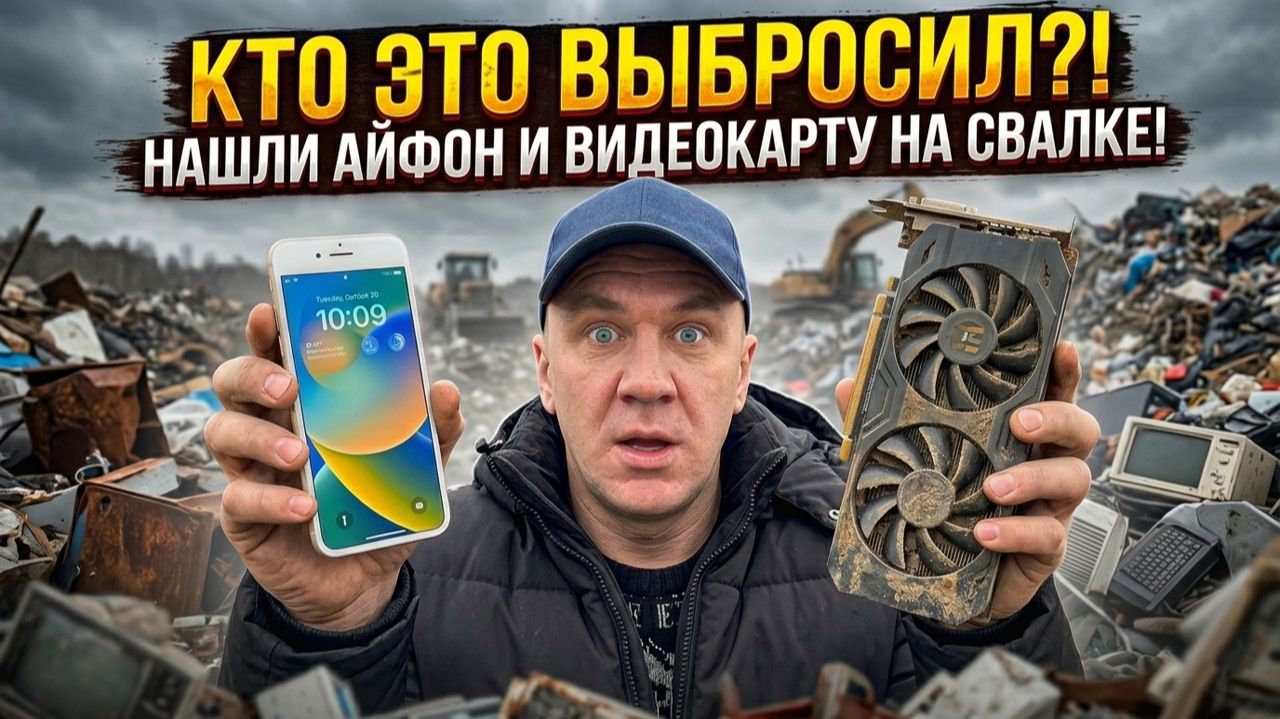Что мы откопали на свалке? IPhone, видеокарта и ещё кое-что!