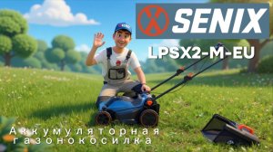 Аккумуляторная газонокосилка SENIX LPSX2-M-EU