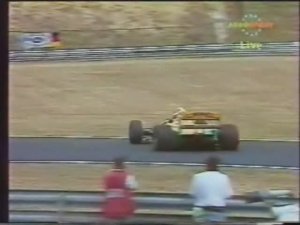 Формула 1. Разворот Шумахера на Гран-при Венгрии 1992 (субботняя квалификация)