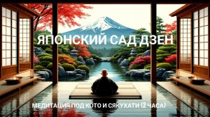 Японский сад дзен — медитация под кото и сякухати (2 часа)