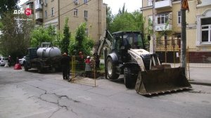 Устранение аварии на теплотрассе в Ростове