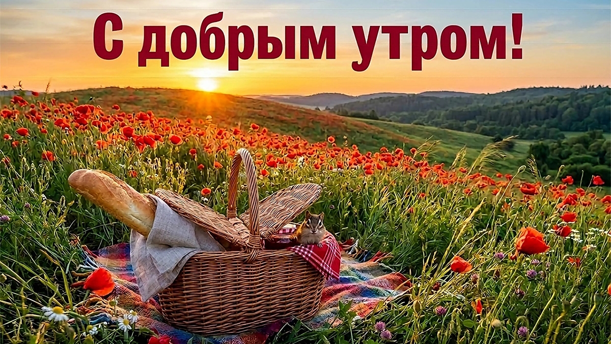Доброе солнечное утро. Шикарная музыкальная открытка.