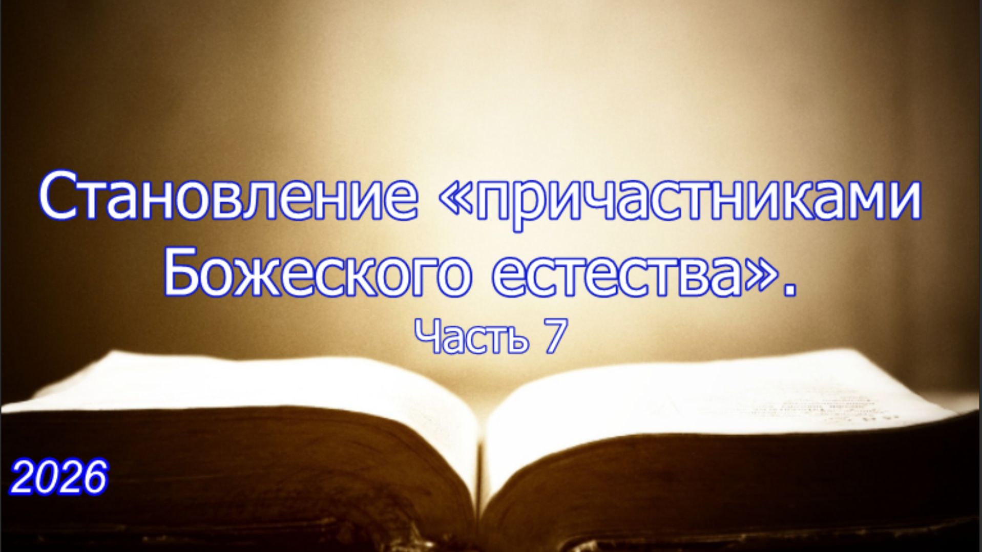 Становление «причастниками Божеского естества». Часть 7 — Братолюбие | 2 Петра 1*1–13