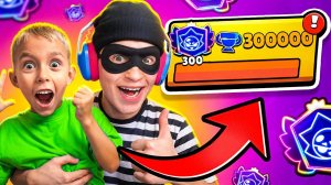 😱УКРАЛ СЫНА ХОЛДИКА ЧТОБЫ АПНУТЬ С НИМ 300К КУБКОВ В БРАВЛ СТАРС! 🏆