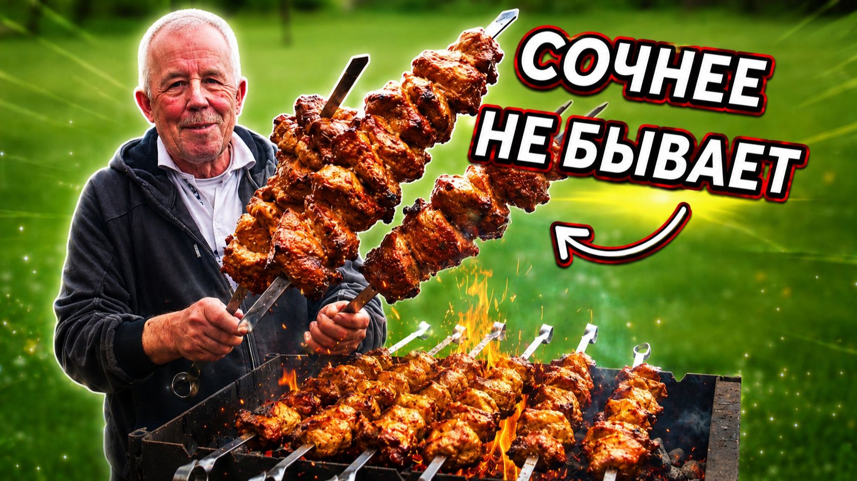 Сочнее не бывает! Шашлык Чахохбили из куриной голени в хлебе на мангале