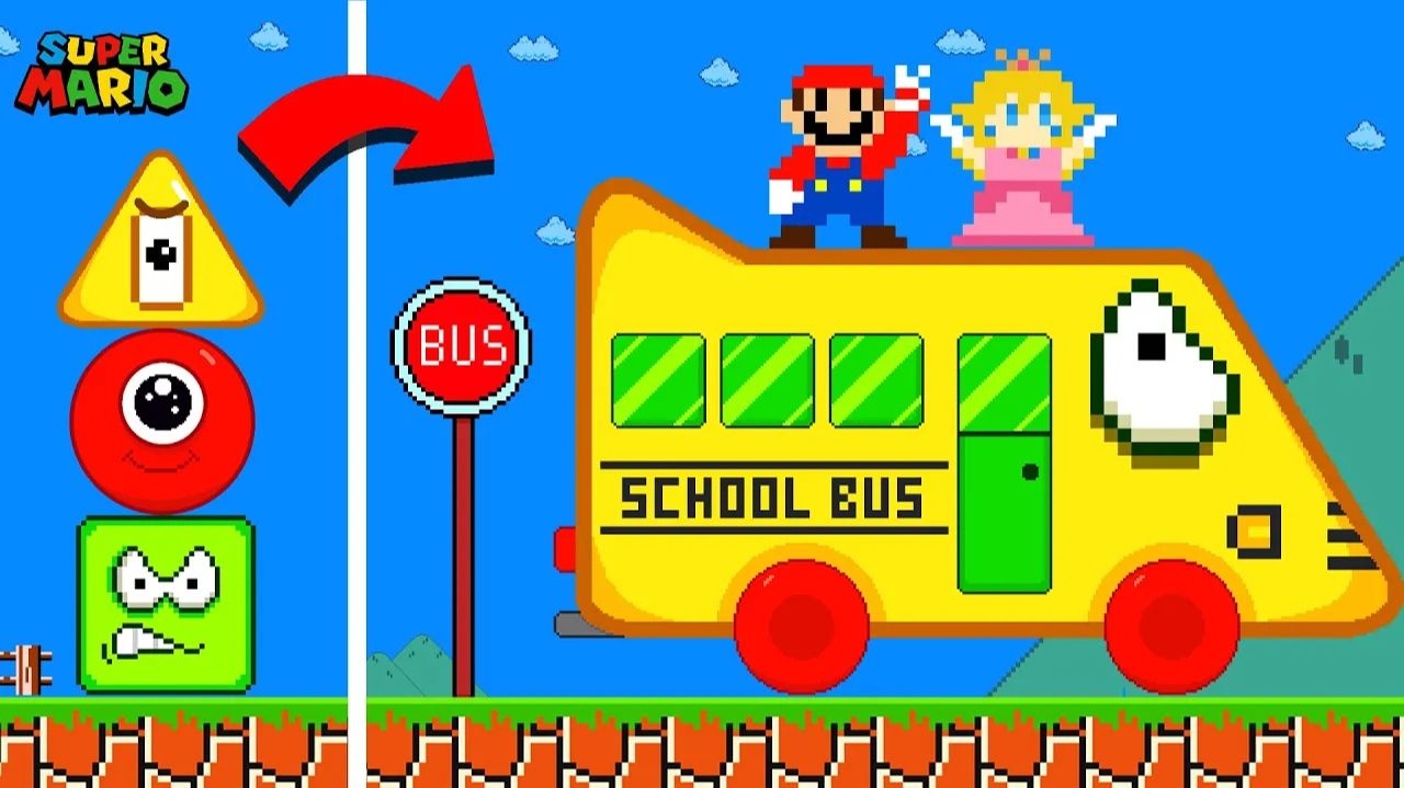 🌀 Finish the Pattern？ Круги Блоки Combinations Лабиринт - Wheels on the Bus 🌀 смотреть онлайн