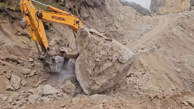 Строительство дороги в горах Кавказа смотреть онлайн