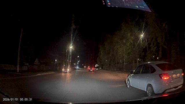 Пример записи ночью с видео регистратора UDARNO R30S — ночью.
